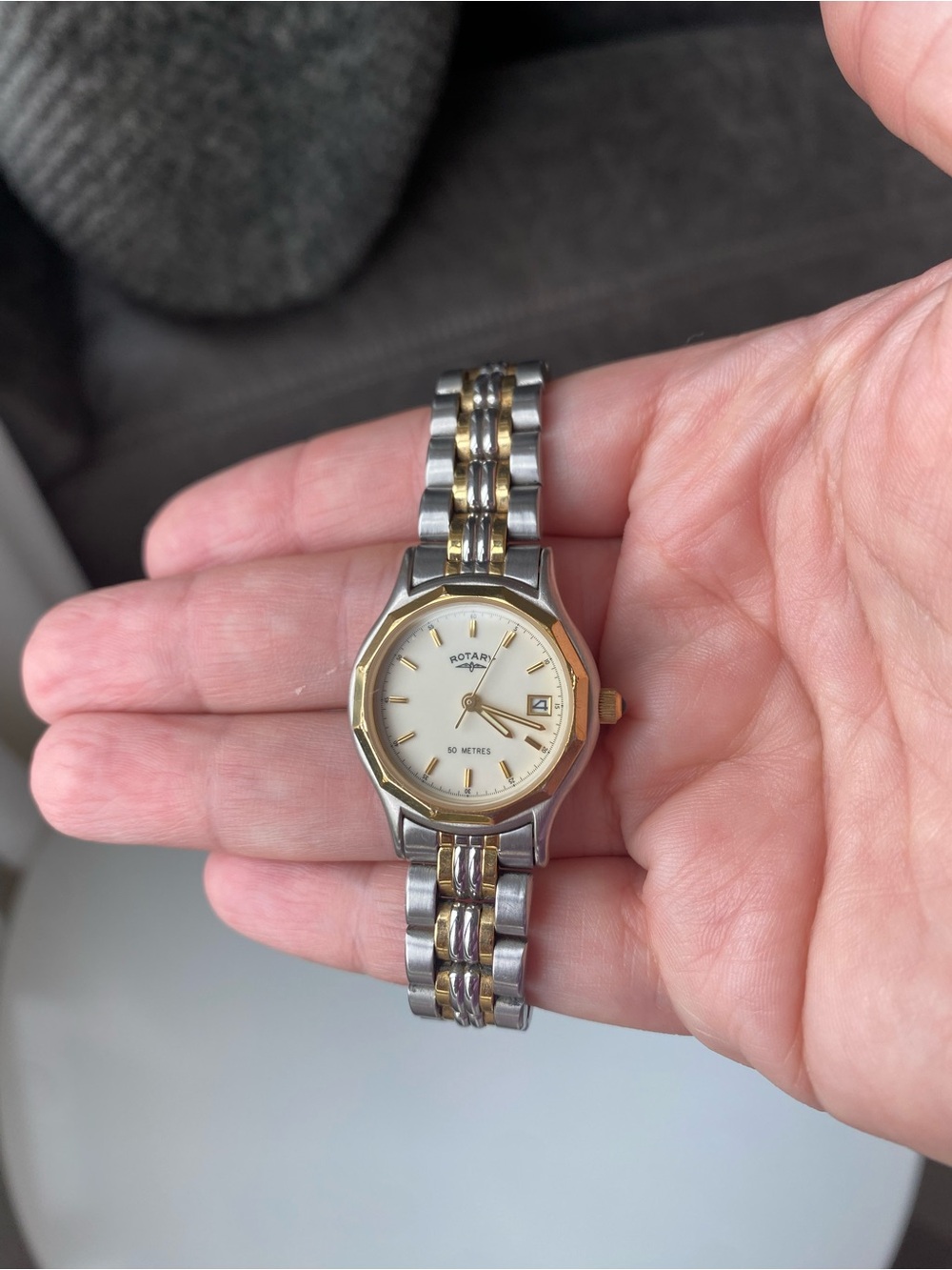 Vintage Rotary Women’s Quartz Watch/ Two Tone/ Working/ New Battery Installed